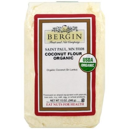Bergin Fruit and Nut Company, オーガニックココナッツ粉、12 oz (340 g)
