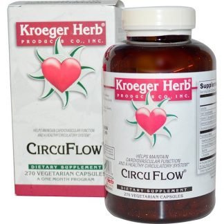 Kroeger Herb Co, CircuFlow®, 270 ベジタブルカプセル