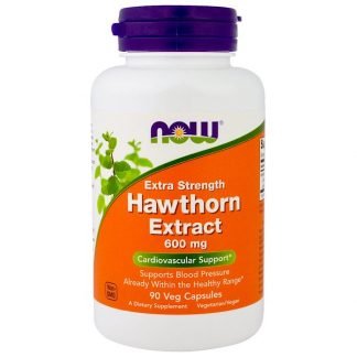 Now Foods, 超強力ホーソンエキス、600 mg、ベジキャップ90 錠