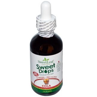 Wisdom Natural, スイートリーフ液体ステビア、 スイートドロップススイートナー、 コーラ、 2液量オンス (60 ml)