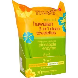 Alba Botanica, ハワイアン3-in-1クリーンウェットティッシュ、ナチュラルウェットティッシュ30枚