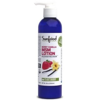 Sunfood, MSMローション, リジュベネーティング・クリーム,ベリー・バニラ, 8 fl oz (236.6 ml)