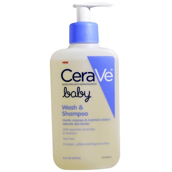 CeraVe, ベイビー、ウォッシュ・シャンプー、 8 fl oz (237 ml)
