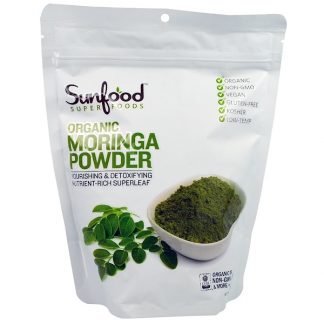 Sunfood, オーガニック・モリンガパウダー、8オンス（227g）