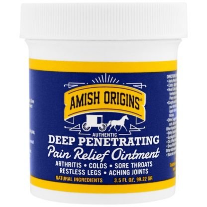 Amish Origins, 深浸透、鎮痛軟膏、3.5 oz (99.22 g)