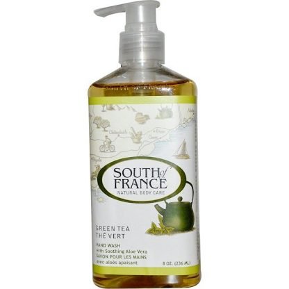 South of France, グリーンティー、ハンドウォッシュ、スージング・アロエベラ、  8オンス (236 ml)