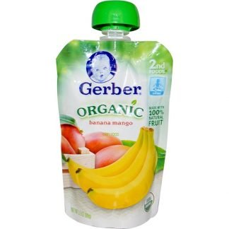 Gerber, Organic Baby Food, Banana Mango, 3.5 oz (99 g)