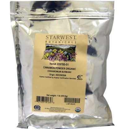 Starwest Botanicals, オーガニックシナモンパウダー, 1ポンド（453.6 g）
