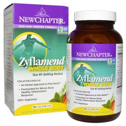 New Chapter, Zyflamend ホールボディ、植物性カプセル180
