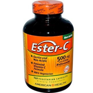 American Health, シトラスフラボノイド配合Ester-C（エスターC）、500mg、植物性カプセル240粒