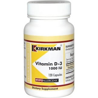 Kirkman Labs, ビタミンD-3, 1000 IU, カプセル120粒