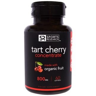 Sports Research, 濃縮タルトチェリー、800mg、ソフトカプセル60個