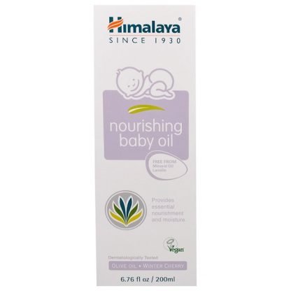 Himalaya, 栄養たっぷりのベビーオイル、オリーブオイル&ホオズキ、200ml