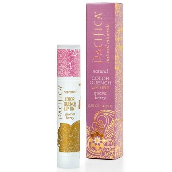 Pacifica, ナチュラル・カラー・クエンチ・リップ・ティント、グアバ・ベリー、0.15 オンス (4.25 g) (Discontinued Item)