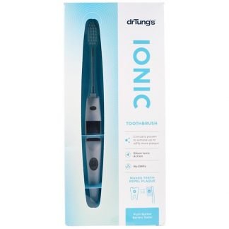 Dr. Tung's, イオン歯ブラシ、交換用ヘッド、歯ブラシ1本、交換可能なヘッド1本付き