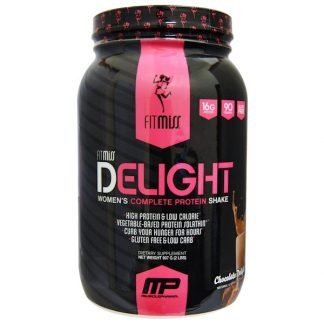 FitMiss, デライト, 女性用完全なプロテインシェイク, チョコレート デライト, 907g