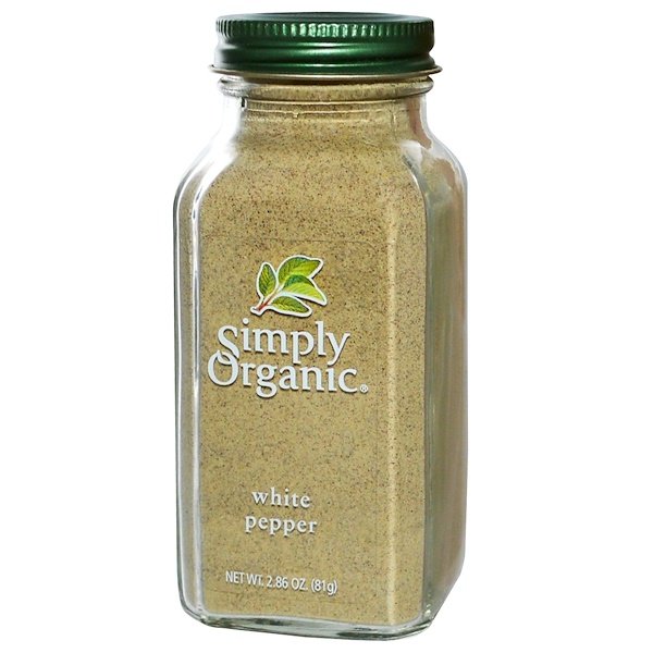 Simply Organic, ホワイトペッパー, 2.86 オンス (81 g)