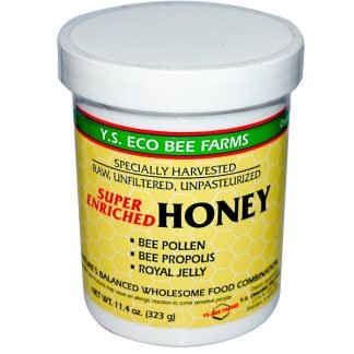 Y.S. Eco Bee Farms, スーパーエンリッチドハニー、11.4 oz (323 g)