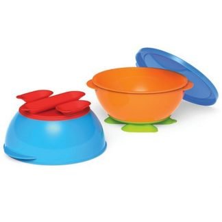 NUK, ガーバーグラジュエート、トライ・サクションボウル、ボウル2つとふた1つ