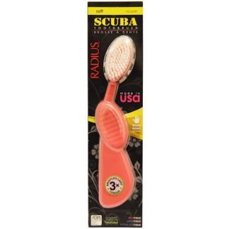 RADIUS, SCUBA Toothbrush, Right Hand, Soft, Pink, 1 Toothbrush