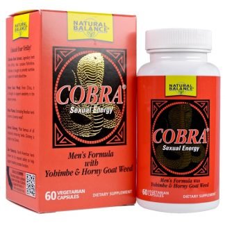 Natural Balance, Cobra（コブラ）ヨヒンベ＆イカリソウ配合セクシャルエナジー、ベジカプセル60粒