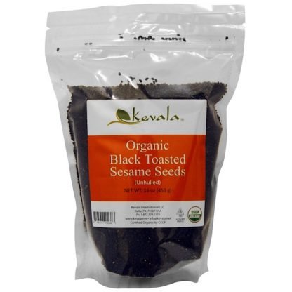 Kevala, Organic Black Toasted Sesame Seeds, 16 oz (453 g)