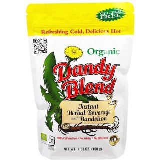 Dandy Blend, タンポポ入りオーガニック・インスタントハーブ飲料、カフェインフリー、100g（3.53オンス）