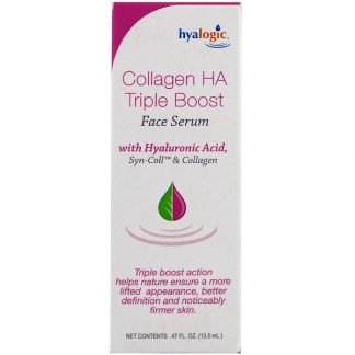 Hyalogic , コラーゲンHAトリプルブーストフェイスセラム　47液体オンス（13.5 ml）