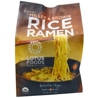 Lotus Foods, オーガニック雑穀&玄米ラーメン・4袋・283g
