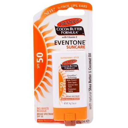 Palmer's, ココアバター・フォーミュラ、イブントーン・サンケア、サンスクリーン・スティック、SPF 50、0.5オンス（14 g）