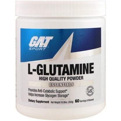GAT, L-グルタミン、無香料、10.58オンス（300g）
