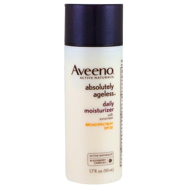 Aveeno, アブソルートリーエイジレス、デイリーモイスチャライザー、SPF 30、1.7液量オンス (50 ml)