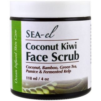 Sea el, ココナッツとキウイフルーツのフェーススクラブ , 4 oz (118 ml)