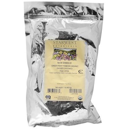 Starwest Botanicals, ショウガ根 パウダー オーガニック, 1 ポンド