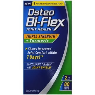 Osteo Bi-Flex, ジョイントヘルス、トリプルストレングス+ターメリック、80コーティング錠