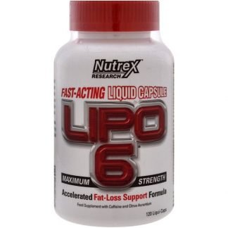 Nutrex Research, 最強の効力のLipo 6、液状カプセル 120錠