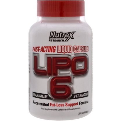 Nutrex Research, 最強の効力のLipo 6、液状カプセル 120錠