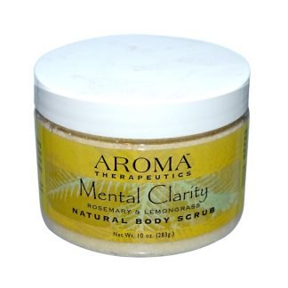 Abra Therapeutics, ナチュラルボディースクラブ、メンタルクラリティ―、ローズマリー & レモングラス、10 oz (283 g) (Discontinued Item)