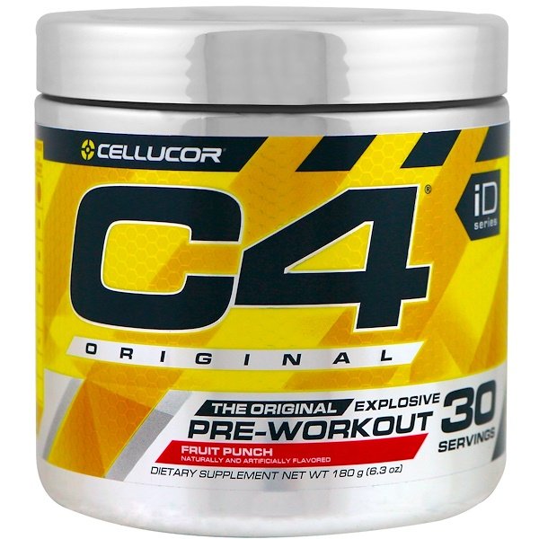 Cellucor, C4オリジナルエクスプローシブ、プレワークアウト、フルーツポンチ、6.3 oz (180 g)