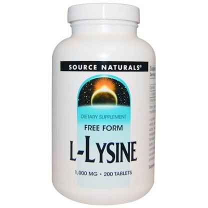 Source Naturals, L-リジン, 1,000 mg, 200錠