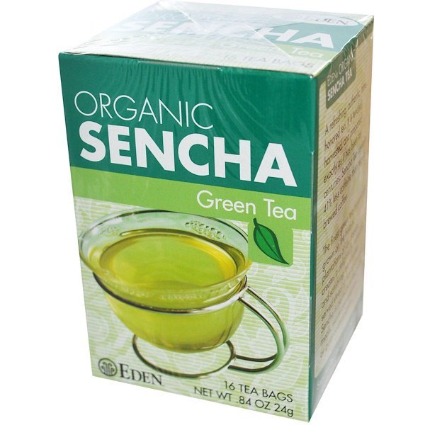 Eden Foods, オーガニック, 煎茶, ティーバッグ 16 袋, .84 オンス (24 g) (Discontinued Item)
