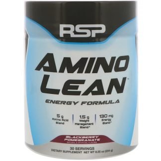 RSP Nutrition, AminoLean, Energy Formula, Blackberry Pomegranate, 8.25 oz (234 g)