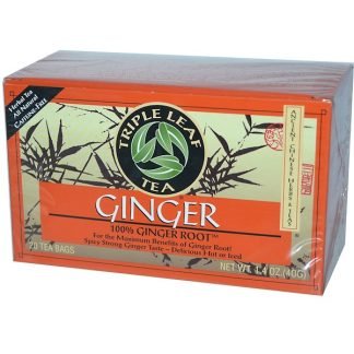 Triple Leaf Tea, 生姜, カフェインフリー, 20ティーバッグ, 1.4オンス (40 g)