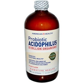 American Health, プロバイオティックアシドフィルス、 プレーンフレーバー、 16 fl oz (472 ml)
