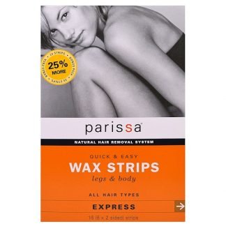 Parissa, クイック＆イージーワックスストリップ, 脚と身体用, 16 (8両面) ストリップ