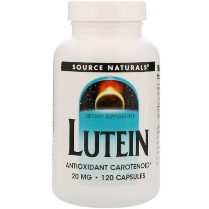 Source Naturals, ルテイン、20mg、120カプセル