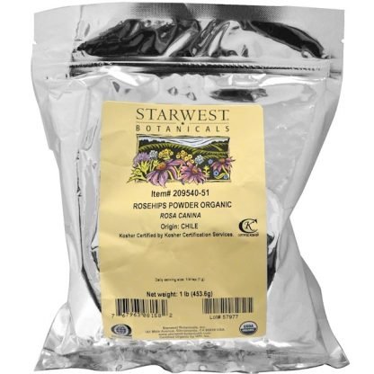 Starwest Botanicals, ローズヒップパウダー, オーガニック, 1オンス（453.6 g）
