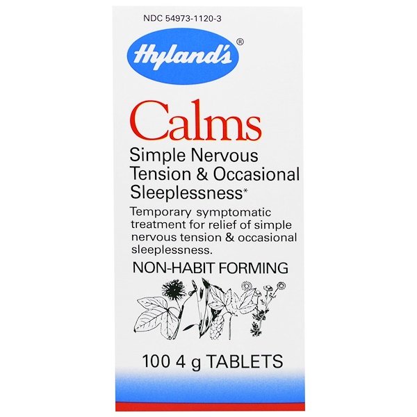 Hyland's, 静穏, 神経の緊張による不眠, 100 4 GR. タブレット(錠剤)