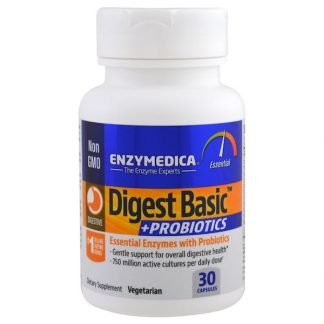 Enzymedica, ダイジェスト・ベーシック+プロバイオティクス、30カプセル