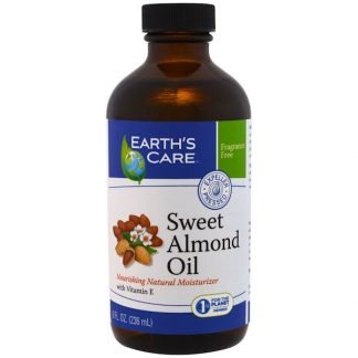 Earth's Care, スウィートアーモンドオイル、8 fl oz (236 ml)